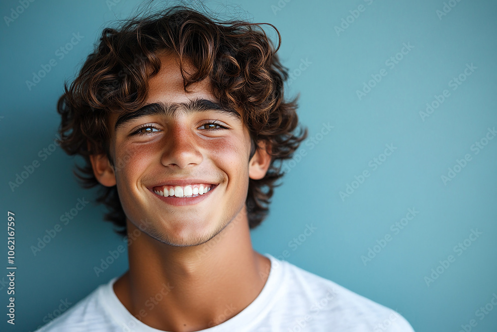 Portrait of smiling white cute teenage boy Portrait of smiling white cute teenage boy