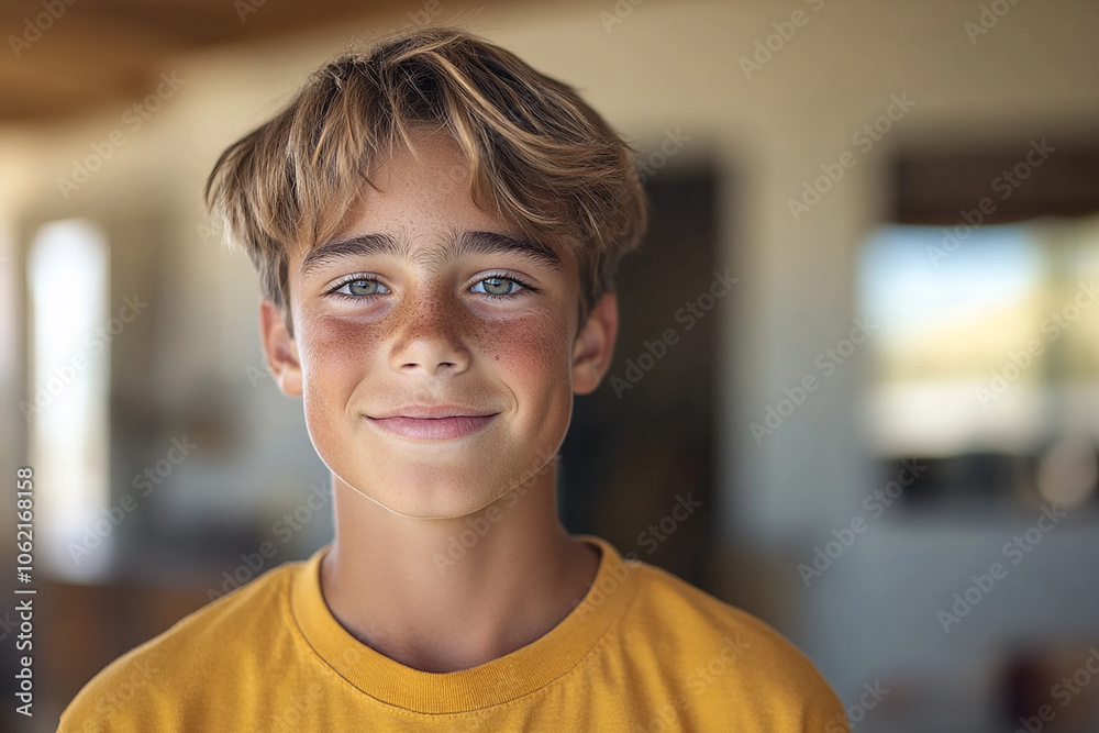 Portrait of smiling white cute teenage boy Portrait of smiling white cute teenage boy