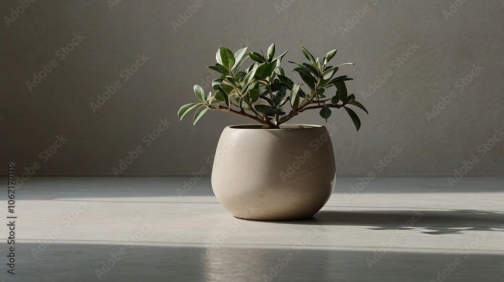 Fototapeta premium vase with flowers generative ai