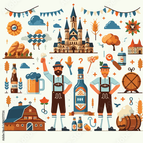 october fest logo illustration