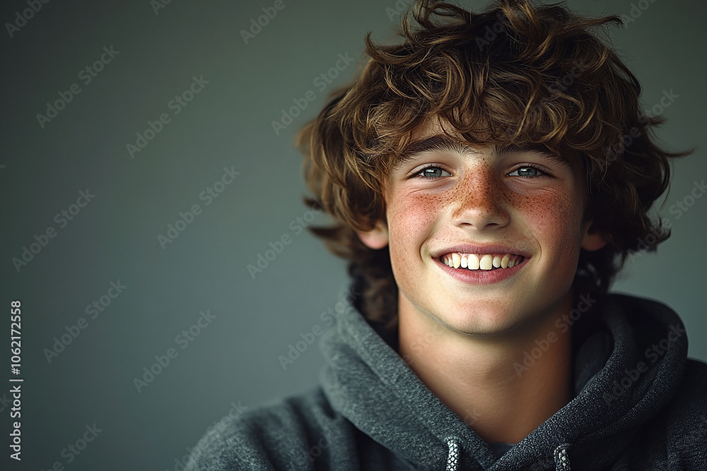 Portrait of smiling white cute teenage boy Portrait of smiling white cute teenage boy