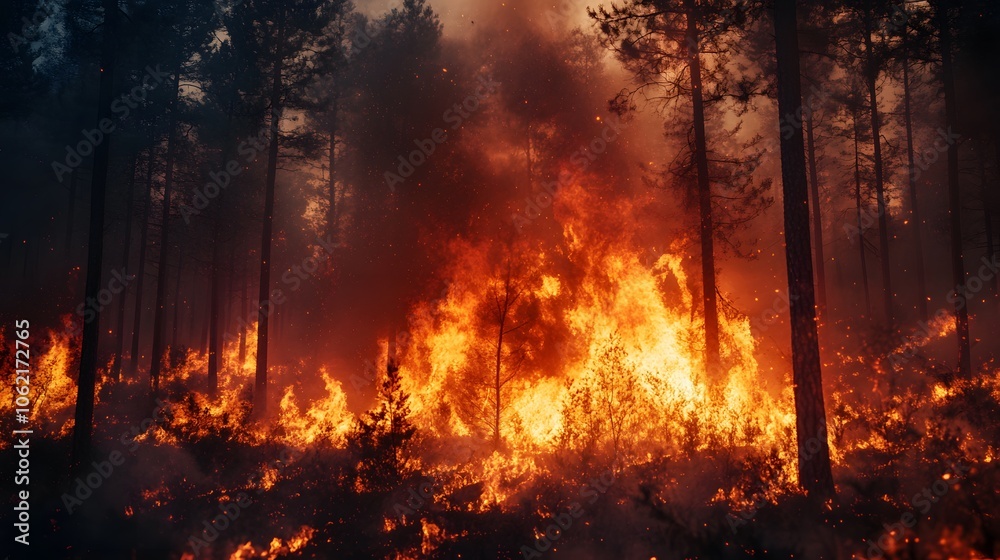 Forest Fire in a Pine Forest
Forest Fire in a Pine Forest