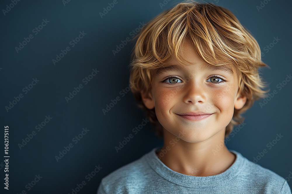 portrait of an white little boy with a smile portrait of an white little boy with a smile