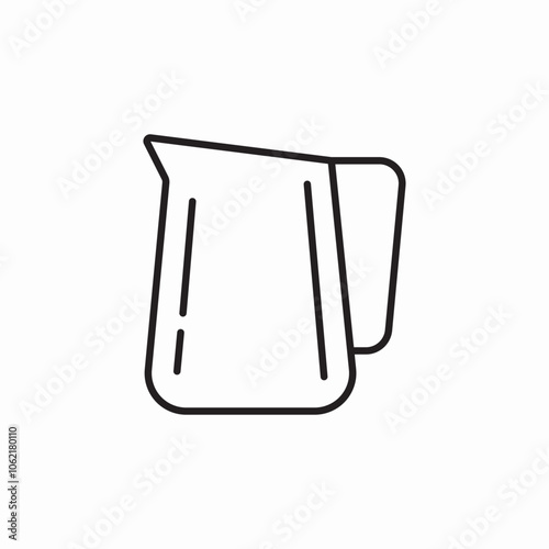 milk pitcher icon sign vector