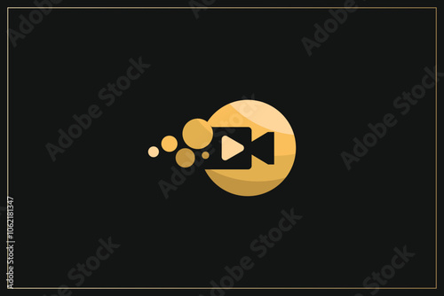 film production multimedia branding logo gold