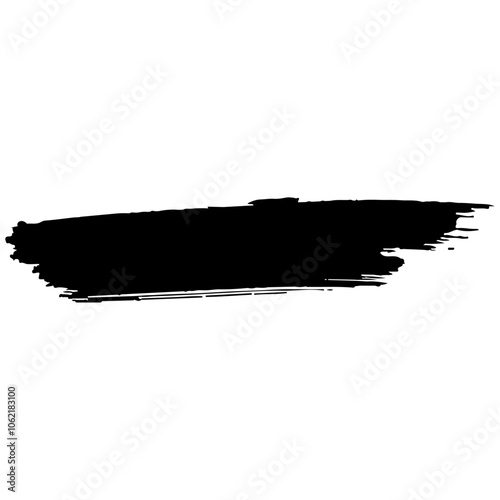 和風素材　筆で描かれた線のイラストセット　ベクター