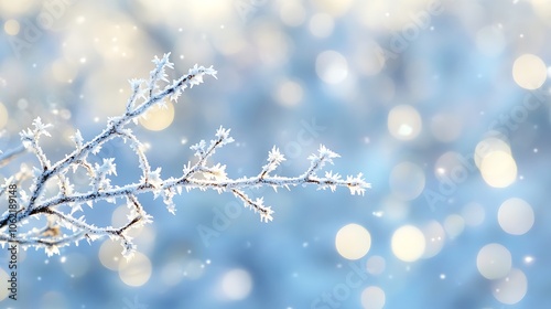 Frosted Red Berries in a Winter Wonderland: A Serene Close-Up Capturing Nature's Icy Beauty winter