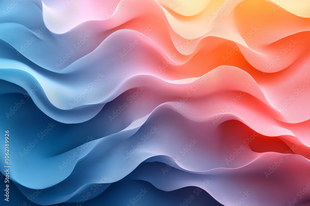 An abstract wavy lines background in soothing pastel hues, ideal for wellness branding, meditation apps, or calming visuals for winter events. An abstract wavy lines background in soothing pastel hues, ideal for wellness branding, meditation apps, or calming visuals for winter events.