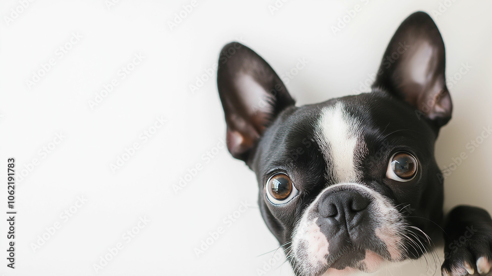 Pets posed against a clean white background Pets posed against a clean white background
