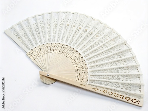 fan isolated on white background generative ai photo