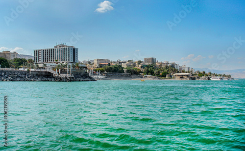 The Sea of Galilee, or Kinneret, Lake of Gennesaret or Tiberias. It is the largest freshwater lake in Israel, it is the lowest freshwater lake on Earth. In this lake Jesus made a lot of miracles. 2016