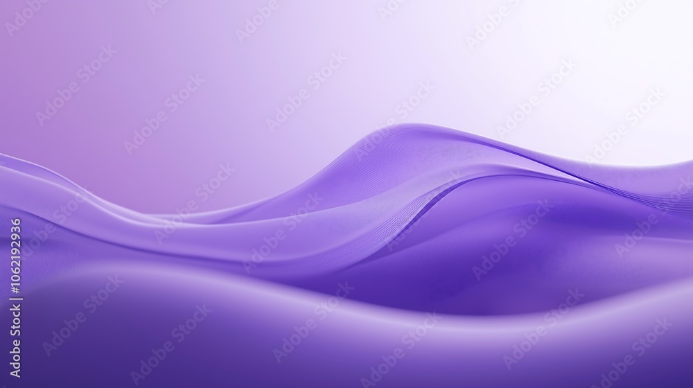 Fototapeta premium An abstract, empty light purple background design for showcasing products. The background should be smooth and softly lit, with subtle gradients to add depth and a modern, clean appearance.
