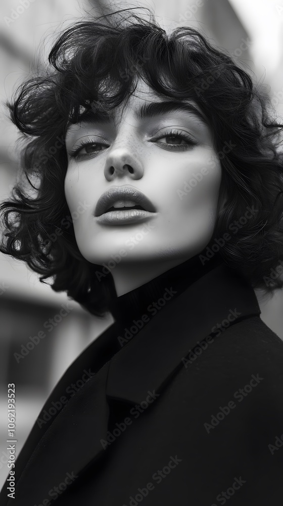 Black and White Portrait with Turtleneck
Black and White Portrait with Turtleneck