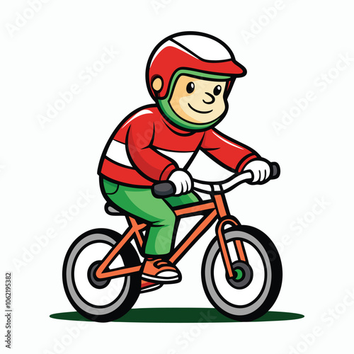 sport bmx illustrator vector on white background