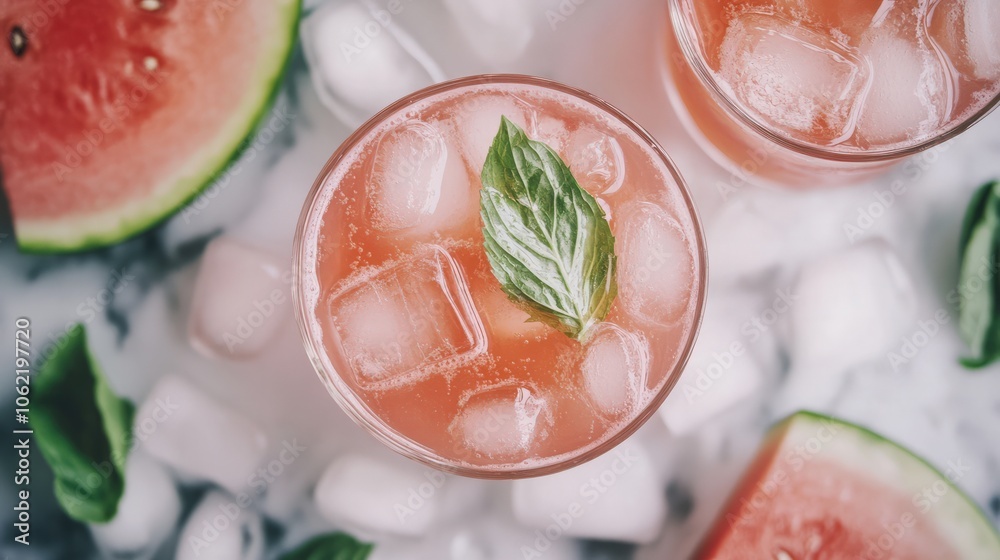 A fermented watermelon soda, lightly sweetened with natural honey and infused with probiotics, providing a hydrating and effervescent drink perfect for hot summer days A fermented watermelon soda, lightly sweetened with natural honey and infused with probiotics, providing a hydrating and effervescent drink perfect for hot summer days