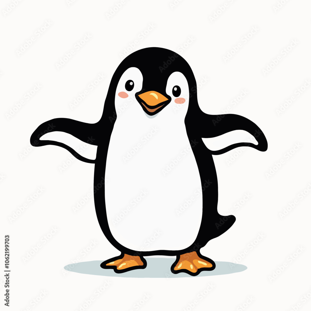 Obraz premium penguin on the beach