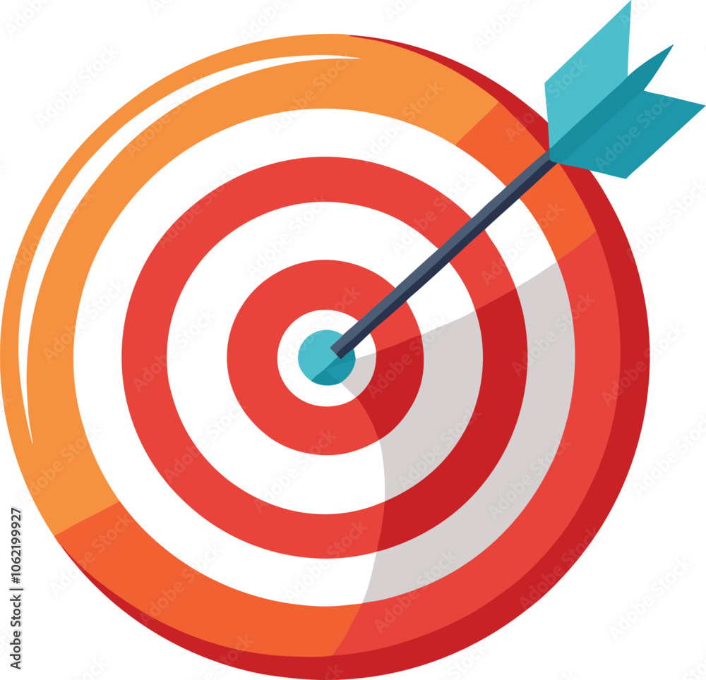 target vector on white background target vector on white background