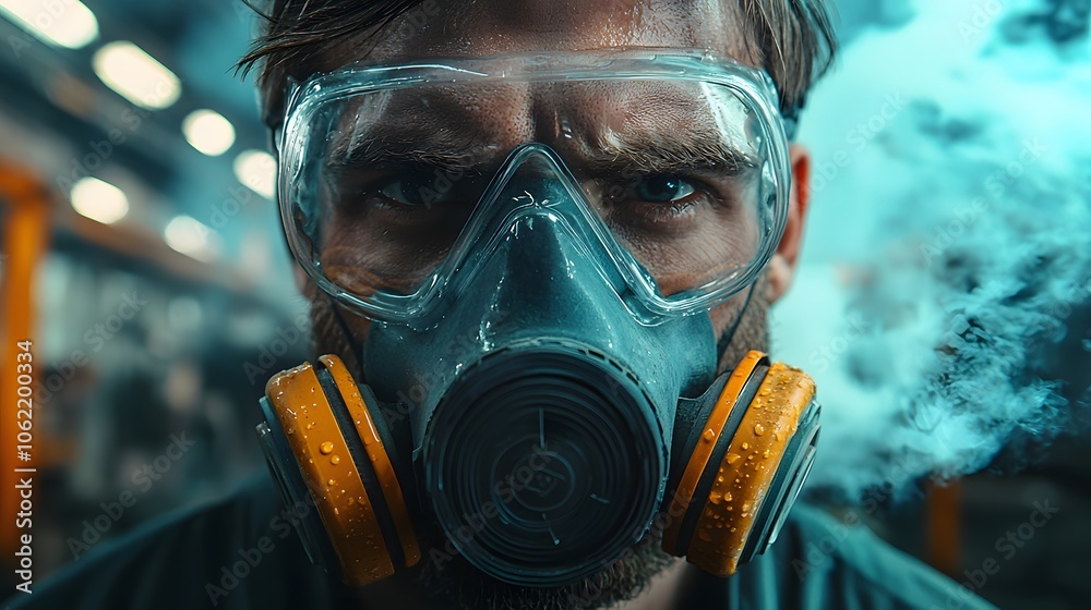 Post-Apocalyptic Gas Mask Portrait

