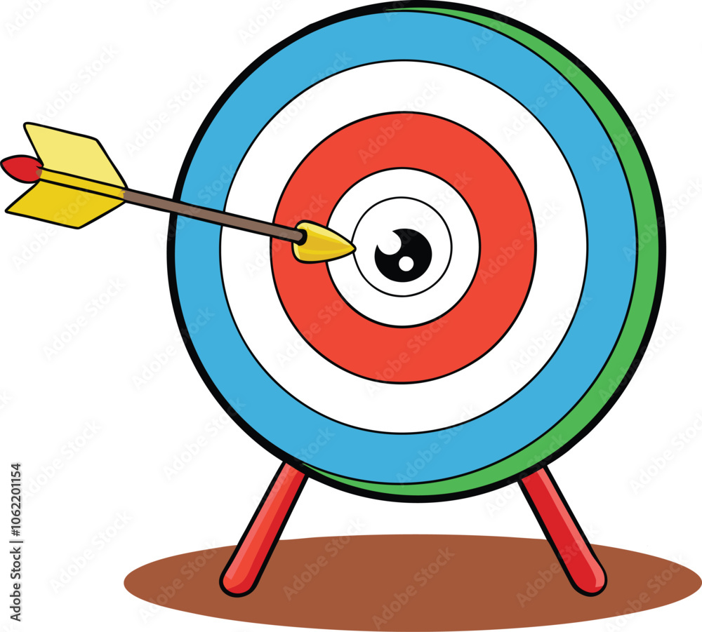target vector on white background target vector on white background