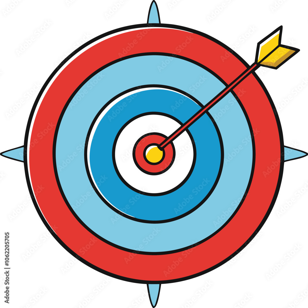 target vector on white background target vector on white background
