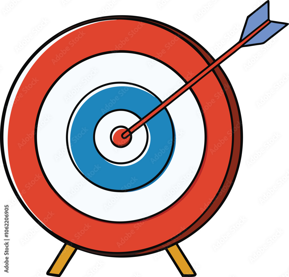 target vector on white background target vector on white background