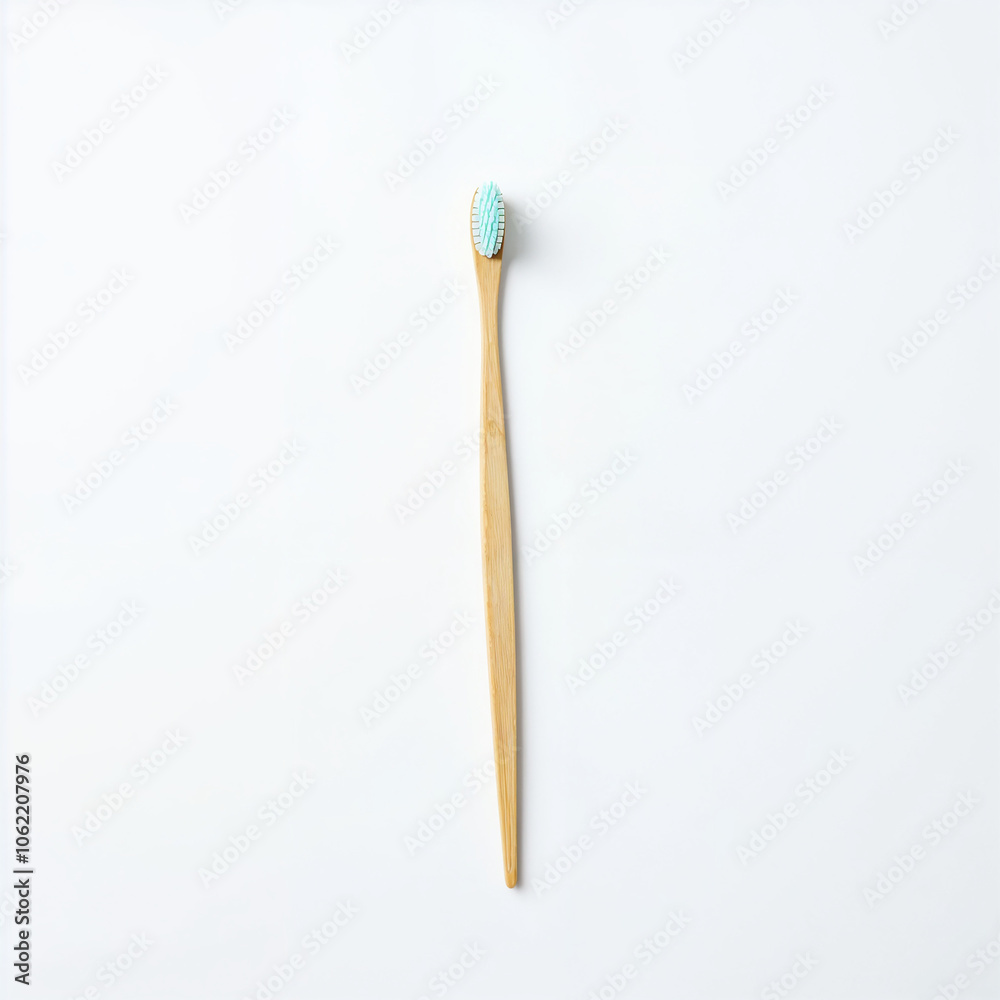 A toothbrush and toothpaste on a white background A toothbrush and toothpaste on a white background