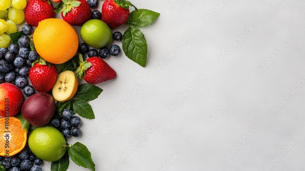 A vibrant green smoothie crafted from fresh fruits and vegetables on a light background for a healthy lifestyle concept