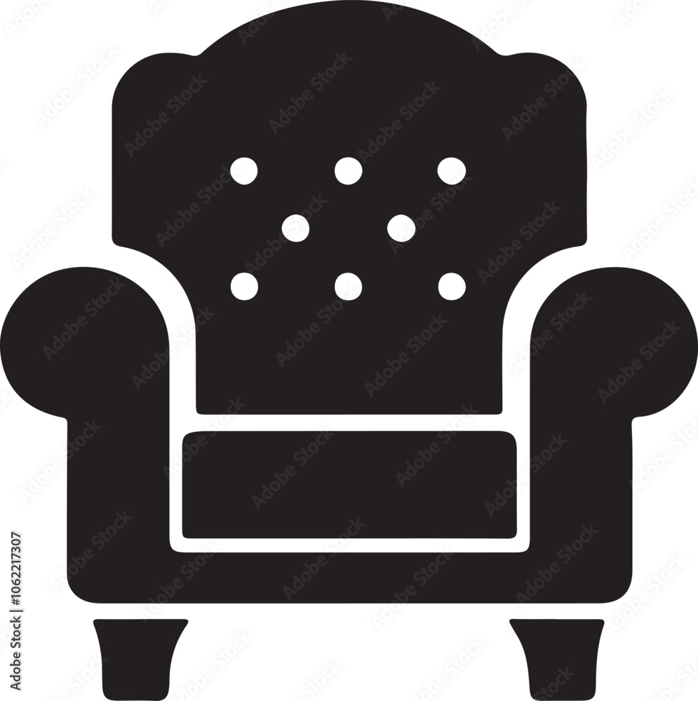 Armchair Silhouette, Armchair Black And White Design Armchair Silhouette, Armchair Black And White Design