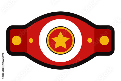 Boxing Championship Belt | isolated vector illustration on white background