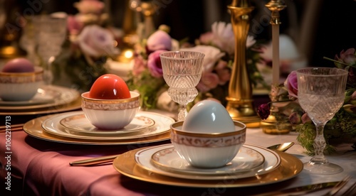 designed table in the restaurant, table design