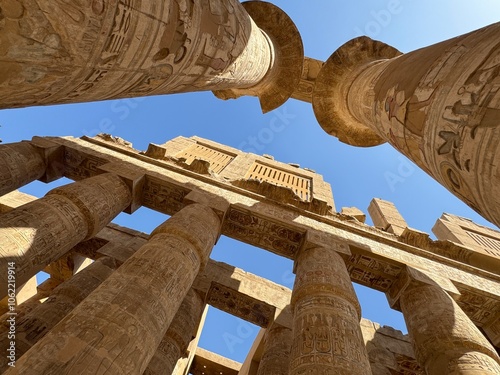 Karnak Luxor Egypt columns photo