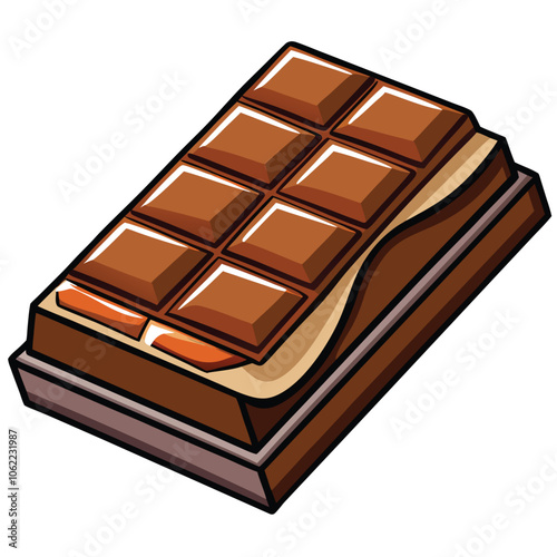 Chocolate Bar vector illustration.