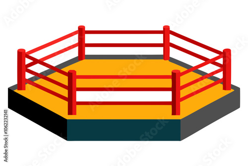 Boxing Ring | isolated vector illustration on white background