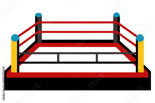 Boxing Ring | isolated vector illustration on white background