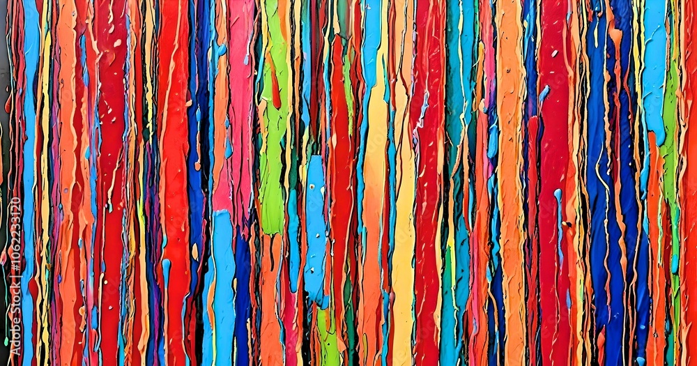 Colorful Abstract Rectangles with Ragged Edges and Oil Paint Drips Colorful Abstract Rectangles with Ragged Edges and Oil Paint Drips