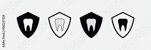 Tooth. Teeth. Line icons set. Dentist. Dental clinic logo. Clean teeth.