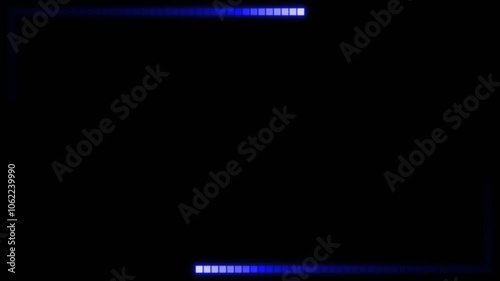 Abstract neon Blue color moving seamless art loop background abstract motion screen background animated box shapes. Loop lines colorful design, looped animation. Blue color light 4k glowing line