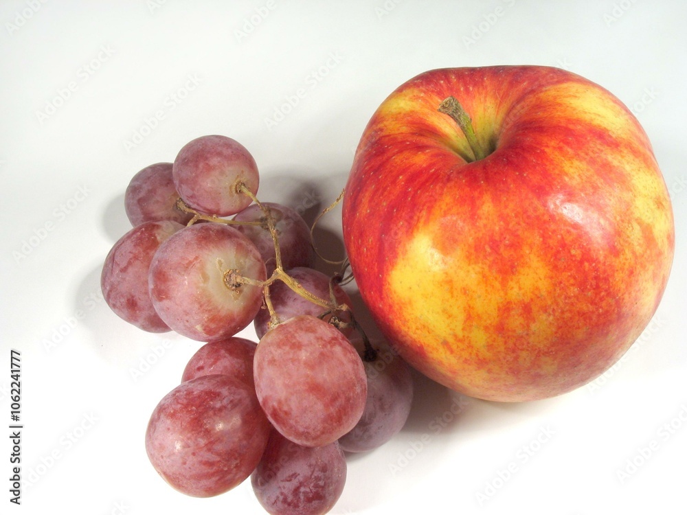 Fresh and Healthy Selection of Seedless Grapes and McIntosh Apples: Nature's Superfoods Fresh and Healthy Selection of Seedless Grapes and McIntosh Apples: Nature's Superfoods