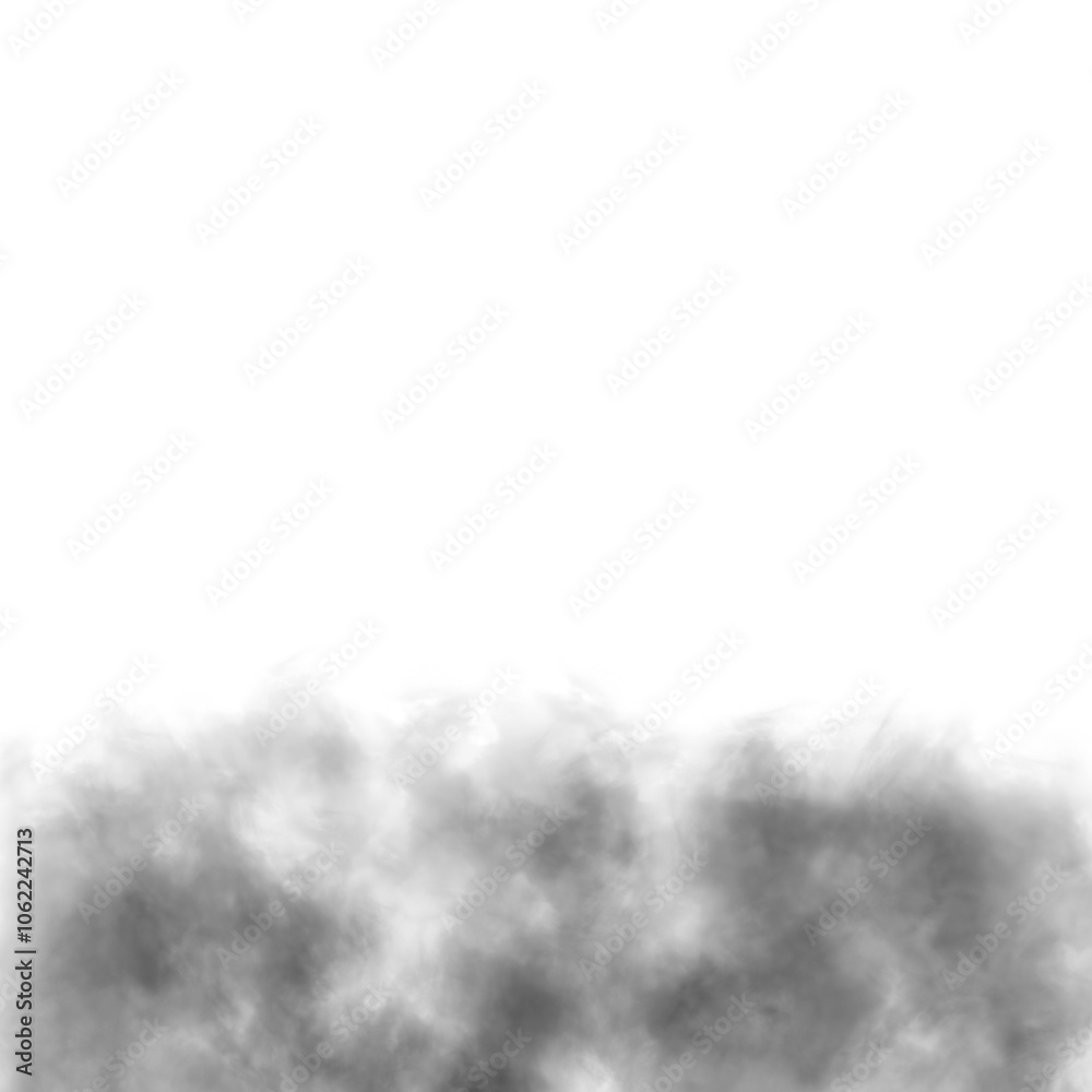 Realistic black smoke or fog on transparent background Realistic black smoke or fog on transparent background
