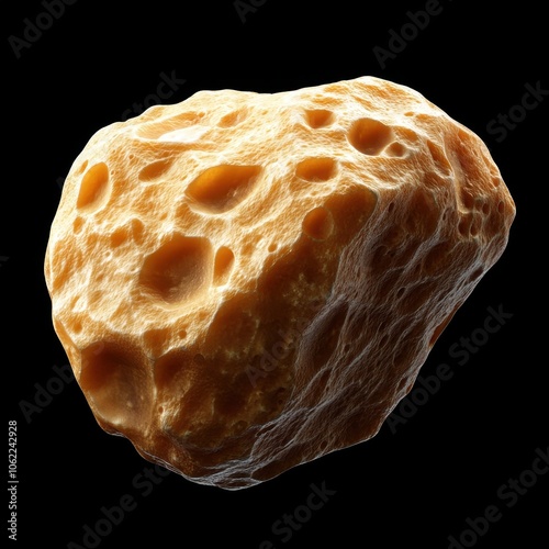 Extreme Close-Up of Spongy Textured Rock or Mineral Sample