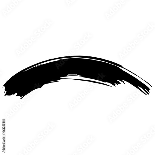 和風素材　筆で描かれた線のイラストセット　ベクター