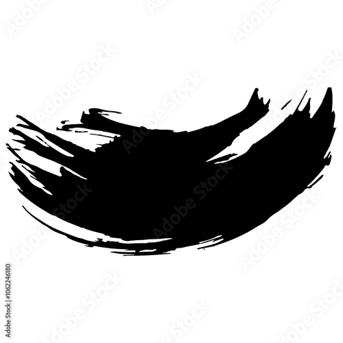 和風素材　筆で描かれた線のイラストセット　ベクター