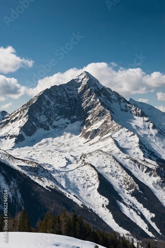 snow covered mountains, beautiful icy background