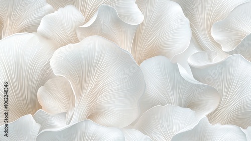 A close up of white flowers with a lot of detail
