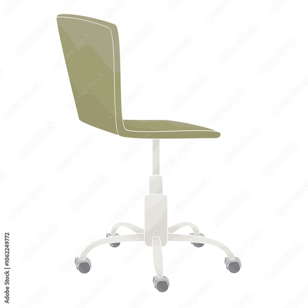 office chair on wheels on white background office chair on wheels on white background