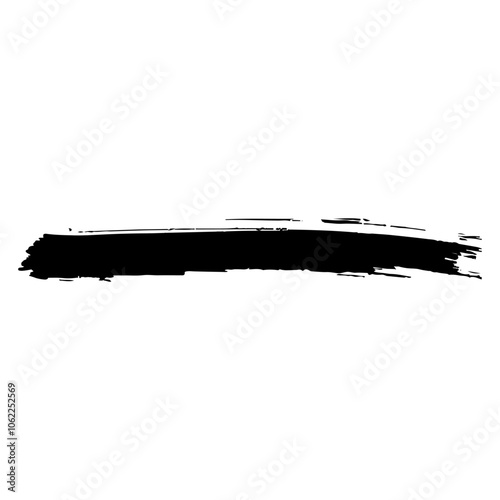 和風素材　筆で描かれた線のイラストセット　ベクター
