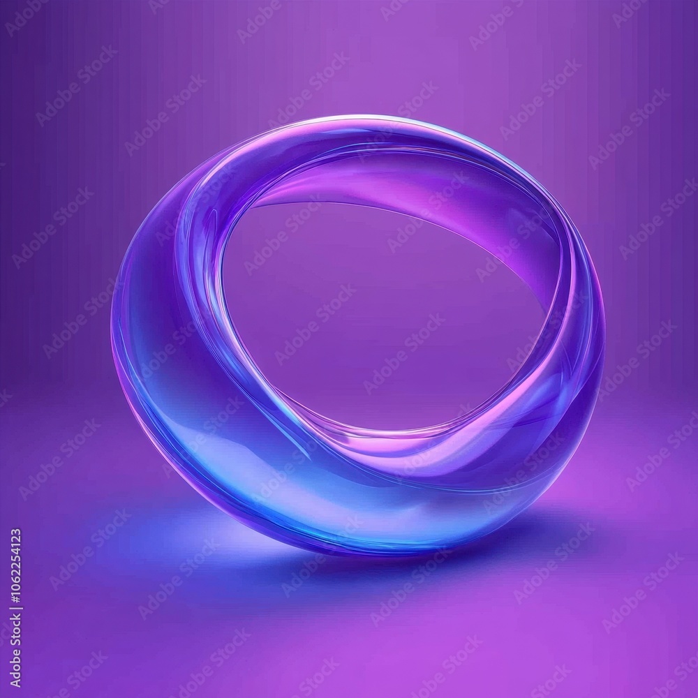 Abstract Swirling Shapes in Vibrant Purple and Blue Hues Abstract Swirling Shapes in Vibrant Purple and Blue Hues