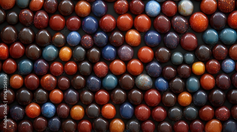 A close up of many different colored marbles A close up of many different colored marbles