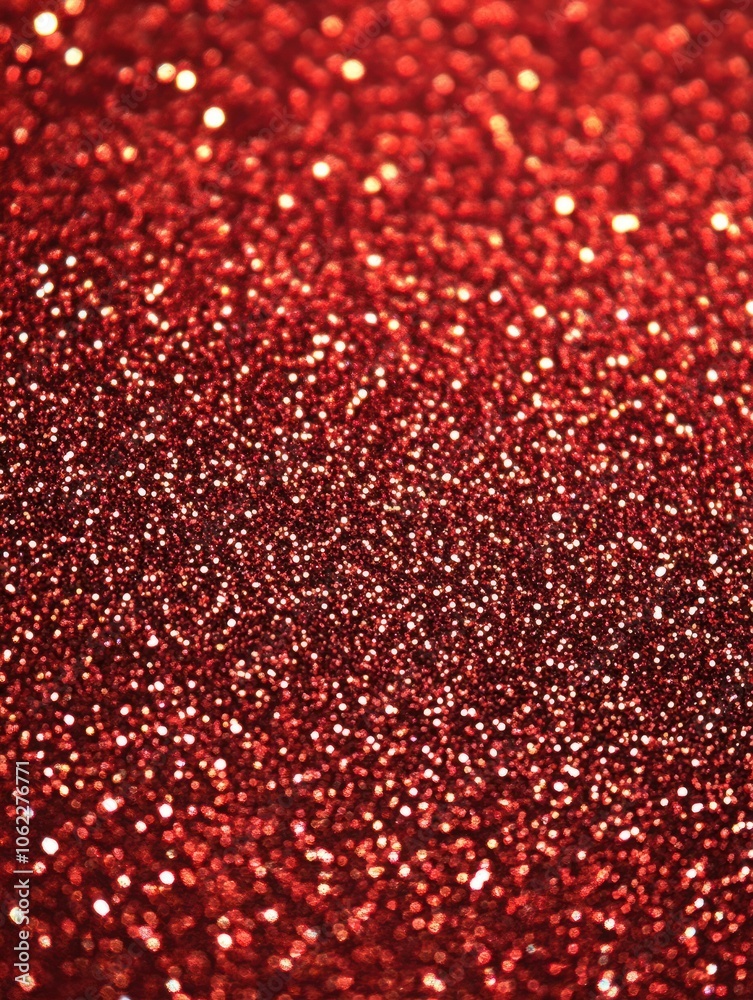 Red christmas glitter background with stars. Festive glowing blurred texture. Red christmas glitter background with stars. Festive glowing blurred texture.