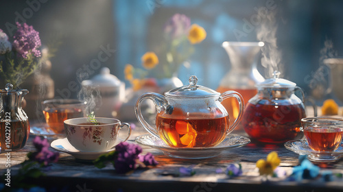 black tea web site landing page image